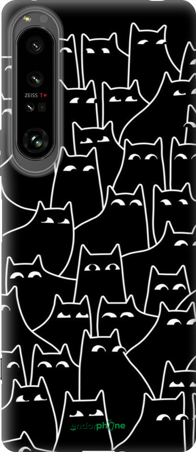 Силиконовый чехол С изображением кошек для Sony Xperia 1 IV - 6470u-2787 изображение 