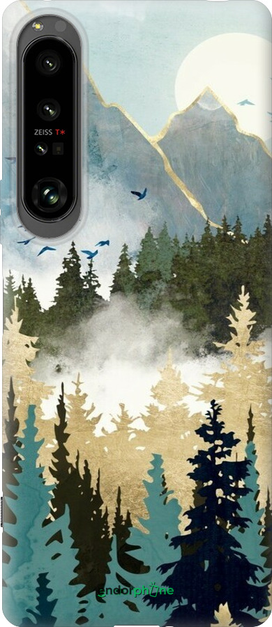 Силиконовый чехол С изображением лесного пейзажа для Sony Xperia 1 IV - 6548u-2787 изображение 