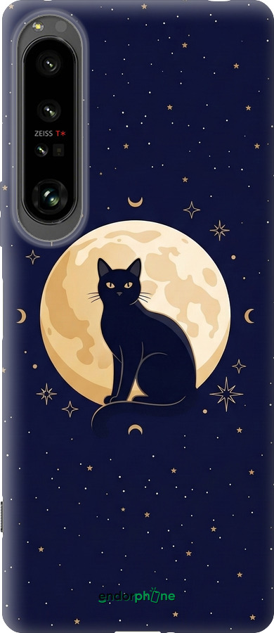 Силиконовый чехол Cute Cat Celestial/Witchy для Sony Xperia 1 IV - 6787u-2787 изображение 