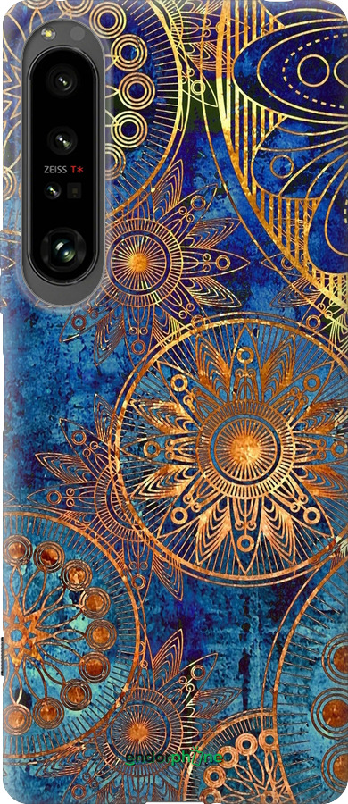 Силіконовий чехол Золотий візерунок для Sony Xperia 1 IV - 678u-2787 изображение 
