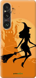Силиконовый чехол Ведьма на метле для Sony Xperia 1 VI - 1184u-3975 изображение 