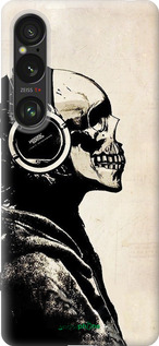 Силиконовый чехол Скелет-меломан v2 для Sony Xperia 1 VI - 1200u-3975 изображение 