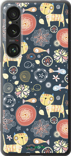 Силиконовый чехол Котята v4 для Sony Xperia 1 VI - 1224u-3975 изображение 