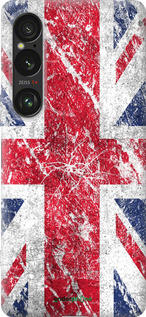 Силиконовый чехол Флаг Великобритании 1 для Sony Xperia 1 VI - 386u-3975 изображение 