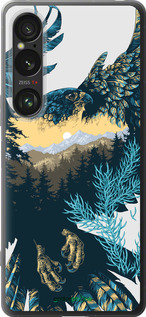 Силиконовый чехол Арт-орел на фоне природы для Sony Xperia 1 VI - 3983u-3975 изображение 