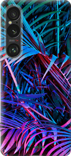 Силиконовый чехол Папоротник под ультрафиолетом для Sony Xperia 1 VI - 4069u-3975 изображение 