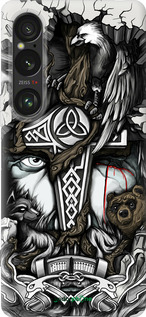 Силіконовий чехол Тату Вікінг для Sony Xperia 1 VI - 4098u-3975 изображение 