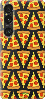 Силиконовый чехол Пицца для Sony Xperia 1 VI - 4408u-3975 изображение 