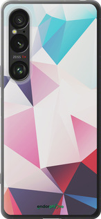 Силиконовый чехол Геометрия 3 для Sony Xperia 1 VI - 4415u-3975 изображение 