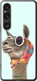 Силиконовый чехол Модная лама для Sony Xperia 1 VI - 4479u-3975 изображение 