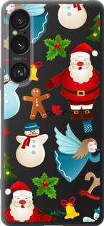 Силиконовый чехол Новогодний 1 для Sony Xperia 1 VI - 4614u-3975 изображение 