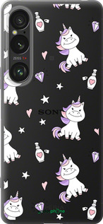 Силиконовый чехол Единорожка v2 для Sony Xperia 1 VI - 4703u-3975 изображение 