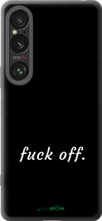 Силіконовий чехол Fuck off для Sony Xperia 1 VI - 4731u-3975 изображение 