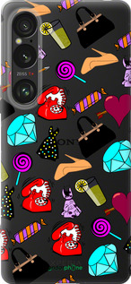Силиконовый чехол stickers для Sony Xperia 1 VI - 4757u-3975 изображение 