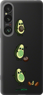 Силиконовый чехол Авокадо 1 для Sony Xperia 1 VI - 4857u-3975 изображение 