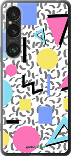 Силиконовый чехол Color shapes для Sony Xperia 1 VI - 4893u-3975 изображение 