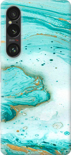 Силиконовый чехол Мраморный для Sony Xperia 1 VI - 4895u-3975 изображение 