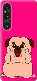 Силиконовый чехол Весёлый мопс для Sony Xperia 1 VI - 4908u-3975 изображение 