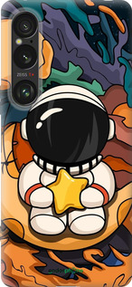 Силиконовый чехол Астронавт и звезда для Sony Xperia 1 VI - 5326u-3975 изображение 