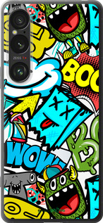 Силиконовый чехол Стикеры v4 для Sony Xperia 1 VI - 5508u-3975 изображение 