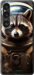 Силиконовый чехол Raccoon austronaut для Sony Xperia 1 VI - 5581u-3975 изображение 