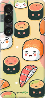 Силиконовый чехол Суши паттерн для Sony Xperia 1 VI - 5583u-3975 изображение 