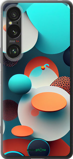 Силиконовый чехол Горошек абстракция для Sony Xperia 1 VI - 5608u-3975 изображение 