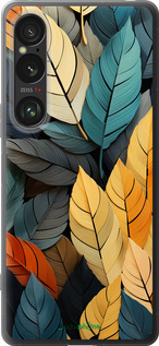 Силиконовый чехол Кольорове листя для Sony Xperia 1 VI - 5644u-3975 изображение 