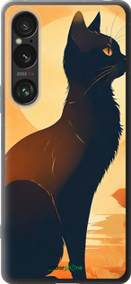 Силиконовый чехол Черная кошка v2 для Sony Xperia 1 VI - 5830u-3975 изображение 