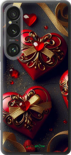 Силиконовый чехол 'Сердечки v4' для Sony Xperia 1 VI изображение 3