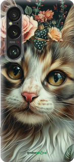 Силіконовий чехол Cats and flowers для Sony Xperia 1 VI - 6069u-3975 изображение 