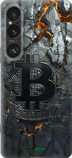 Силиконовый чехол Раскаленный биткойн для Sony Xperia 1 VI - 6091u-3975 изображение 