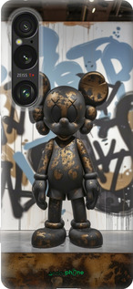 Силіконовий чехол Bronze kaws v2 для Sony Xperia 1 VI - 6098u-3975 изображение 