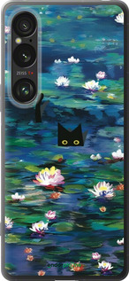 Силиконовый чехол із зображенням водяних лілій та кішок для Sony Xperia 1 VI - 6257u-3975 изображение 