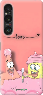 Силиконовый чехол Спанч Боб для Sony Xperia 1 VI - 6282u-3975 изображение 