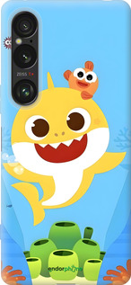 Силиконовый чехол Бейби Шарк для Sony Xperia 1 VI - 6303u-3975 изображение 