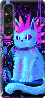 Силіконовий чехол Кіт панк для Sony Xperia 1 VI - 6311u-3975 изображение 