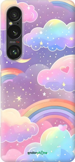 Силиконовый чехол Облака и радуга для Sony Xperia 1 VI - 6312u-3975 изображение 