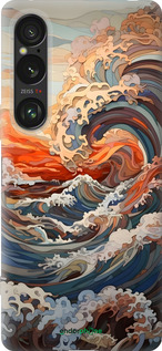 Силиконовый чехол Арт волны для Sony Xperia 1 VI - 6324u-3975 изображение 