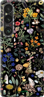 Силиконовый чехол С цветами для Sony Xperia 1 VI - 6422u-3975 изображение 