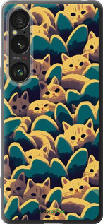 Силіконовий чехол Із зображенням котиків для Sony Xperia 1 VI - 6429u-3975 изображение 