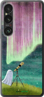 Силиконовый чехол Привидение и звезды для Sony Xperia 1 VI - 6443u-3975 изображение 