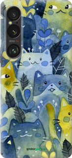Силиконовый чехол С изображением кошачьего леса для Sony Xperia 1 VI - 6447u-3975 изображение 