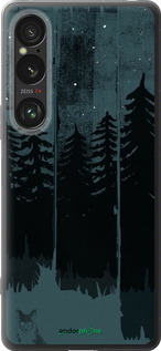 Силіконовий чехол Лисиця та нічний ліс для Sony Xperia 1 VI - 6481u-3975 изображение 