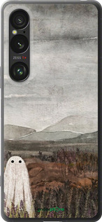 Силиконовый чехол Одинокий призрак на фоне гор для Sony Xperia 1 VI - 6486u-3975 изображение 