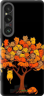 Силиконовый чехол Дерево и котики для Sony Xperia 1 VI - 6516u-3975 изображение 