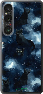 Силиконовый чехол Изображение Кошек с тёмной акварелью для Sony Xperia 1 VI - 6521u-3975 изображение 