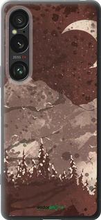 Силиконовый чехол С изображением лунного пейзажа в ночном лесу для Sony Xperia 1 VI - 6546u-3975 изображение 