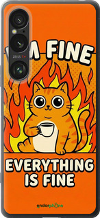 Силиконовый чехол Funny Cat для Sony Xperia 1 VI - 6786u-3975 изображение 