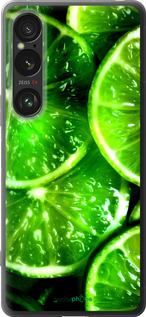 Силиконовый чехол Зелёные дольки лимона для Sony Xperia 1 VI - 852u-3975 изображение 